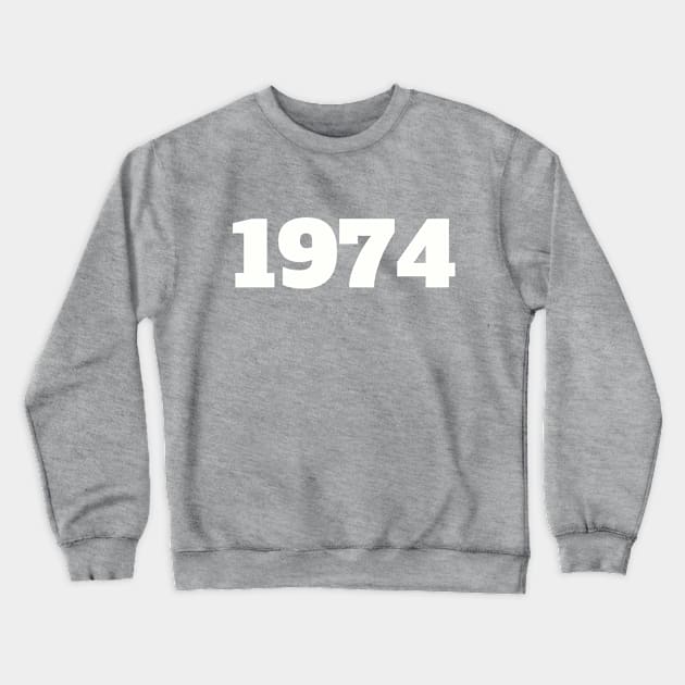 1974 Crewneck Sweatshirt by AB DESIGNS